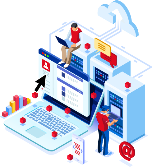 Uma impressão ilustrada de como funciona a Usenet